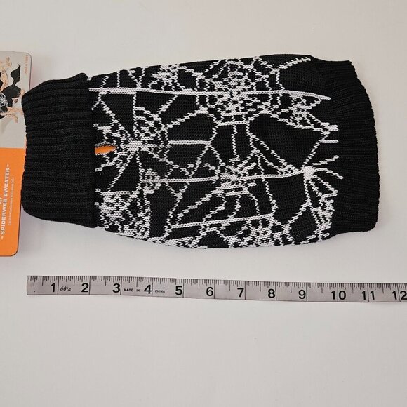 NEW Spiderweb Sweater Dog Cat Pet Halloween Costume Size Small (Up to 20 lbs) - Picture 5 of 7